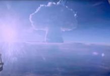 Russia releases classified images of the largest nuclear bomb detonation in History.