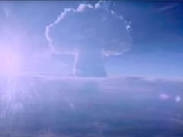 Russia releases classified images of the largest nuclear bomb detonation in History.